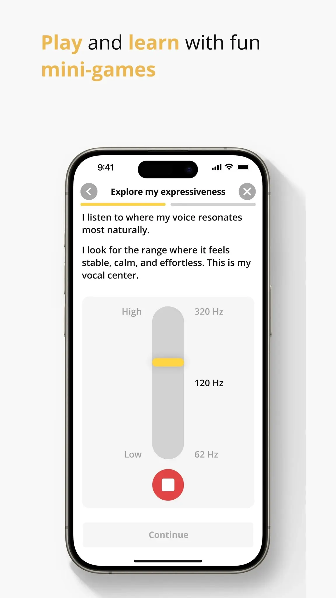 TALK.swiss, app screen 2